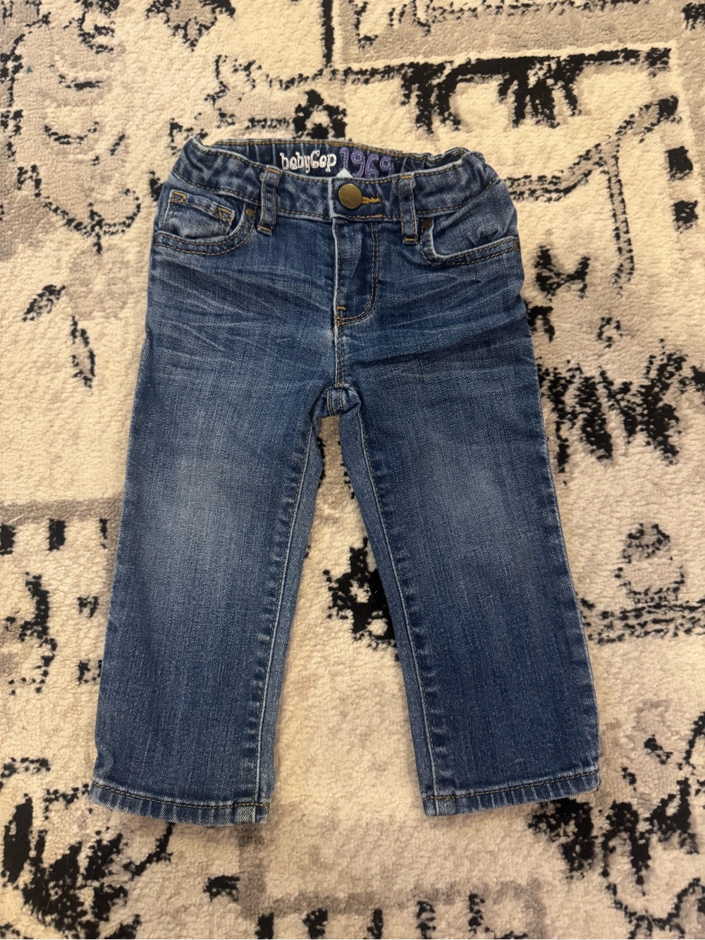 GAP Baby/Girl Blue Pull-On Stretch Jeans